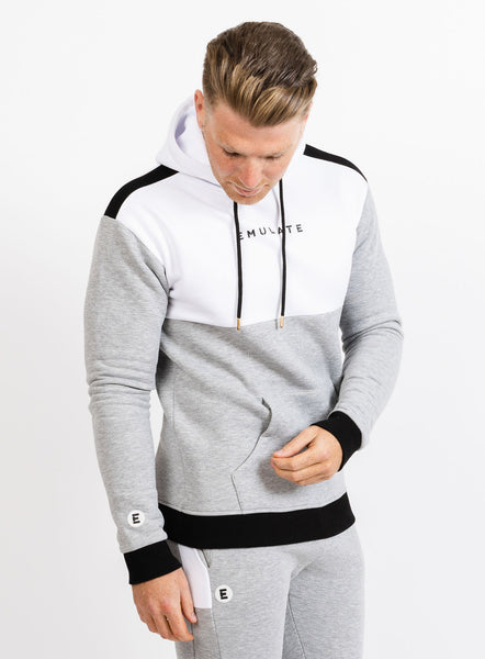 Cyclone Hoodie Grey White