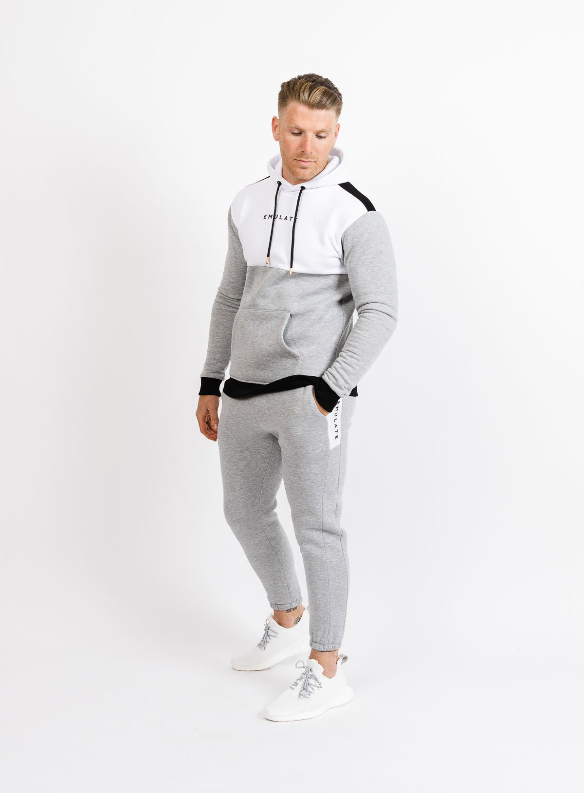 Cyclone Hoodie - Grey/White