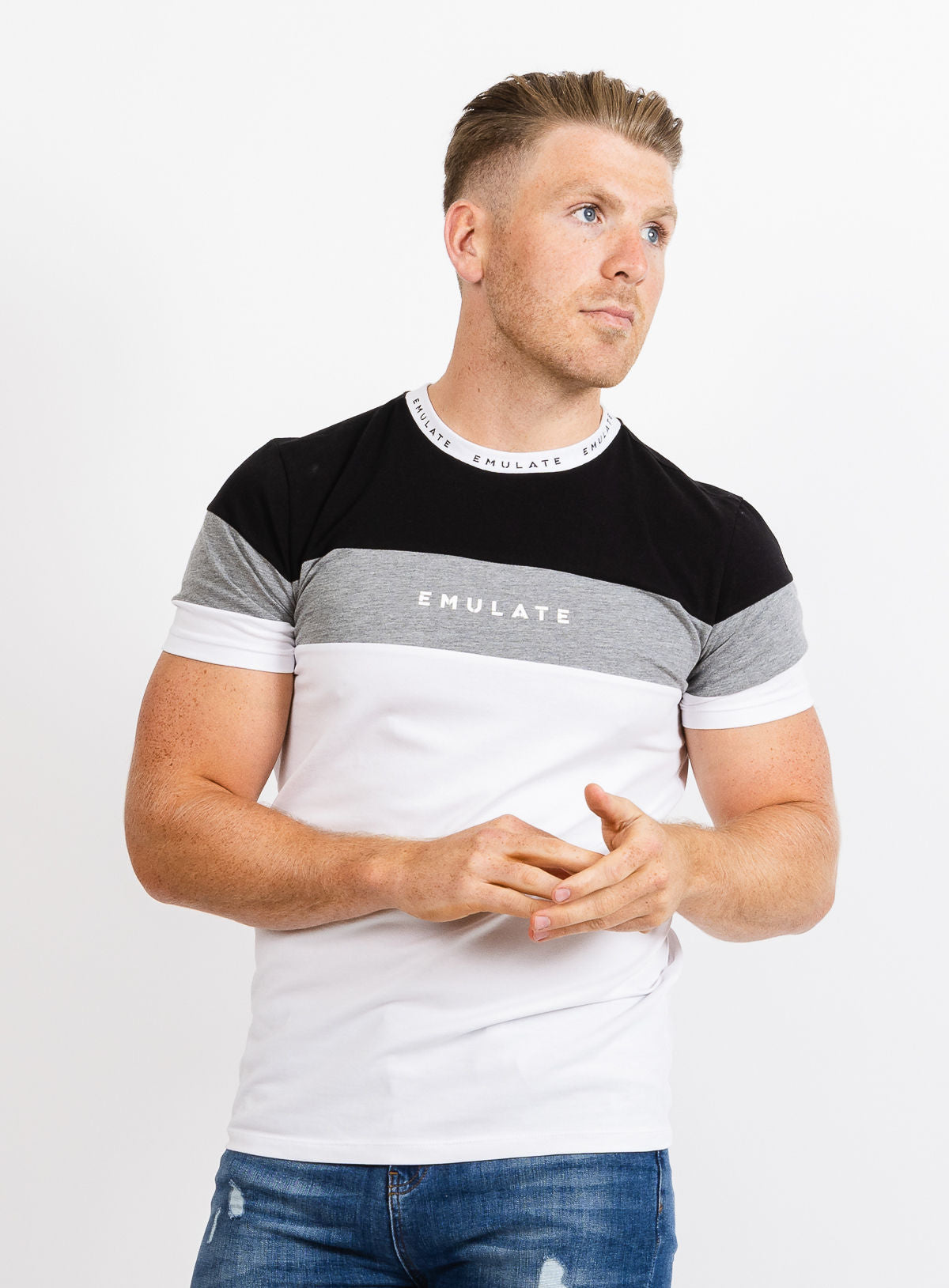 Tyson Tee - Black/White/Grey