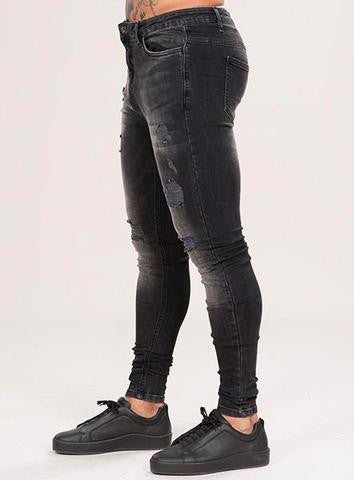 Marquee Ripped Jeans - Black Wash