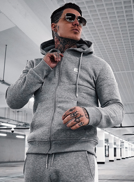 Otago Zip Through Hoodie - Grey