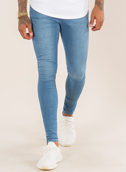 Super Spray On Skinny Jeans - Light Wash