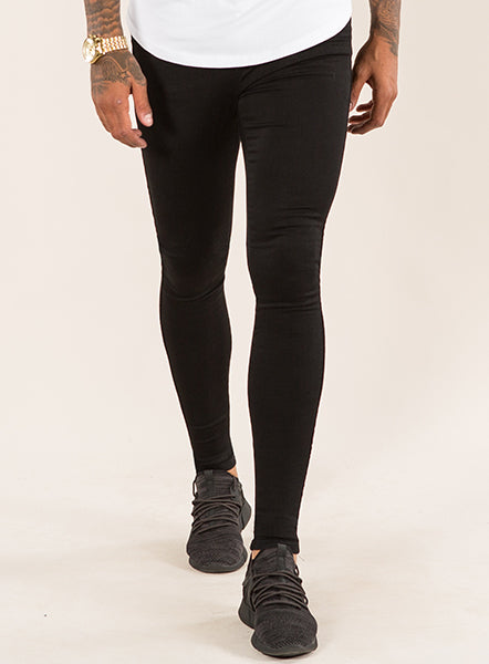 Super Spray On Skinny Jeans - Black