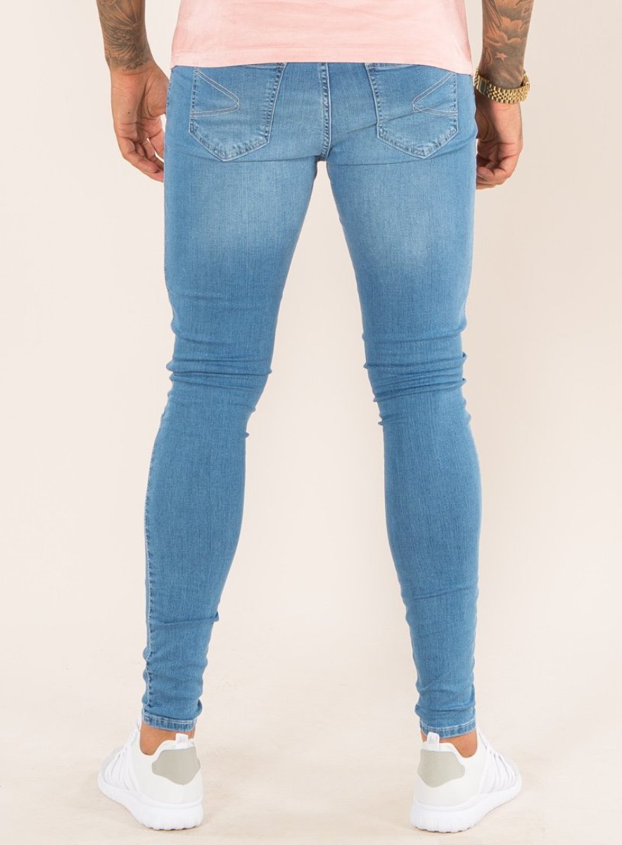 Super Spray On Skinny Jeans - Light Wash